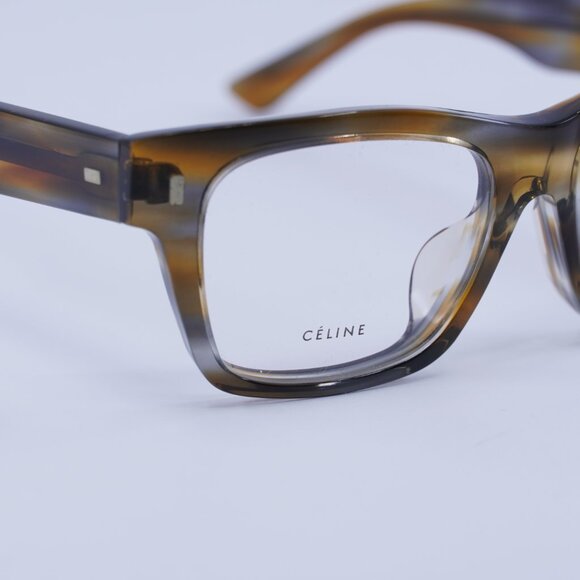 Celine CL50011F 055 Square Eyeglasses 49mm – Coloured Havana - Picture 5 of 10